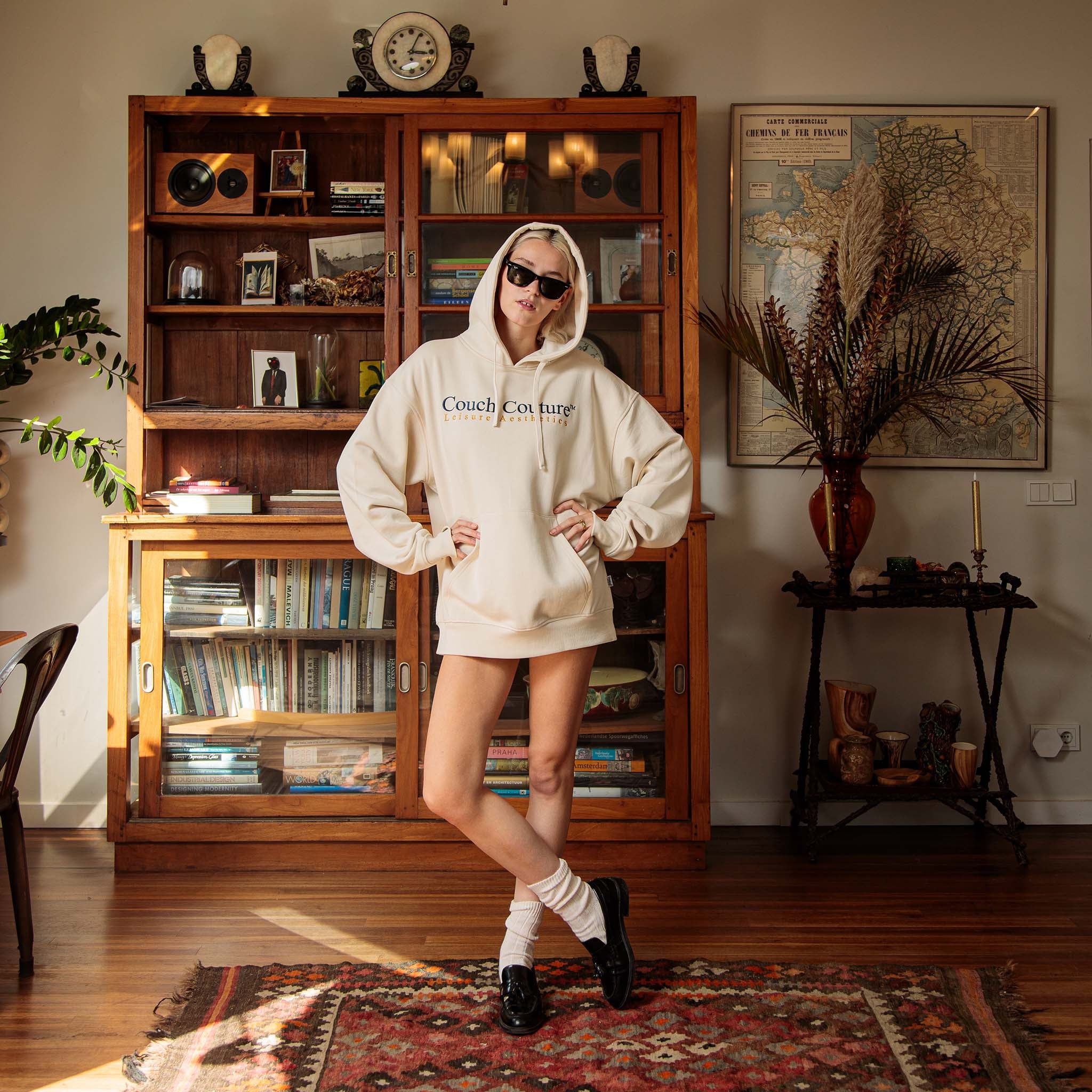 Couch Couture Hoodie Creme