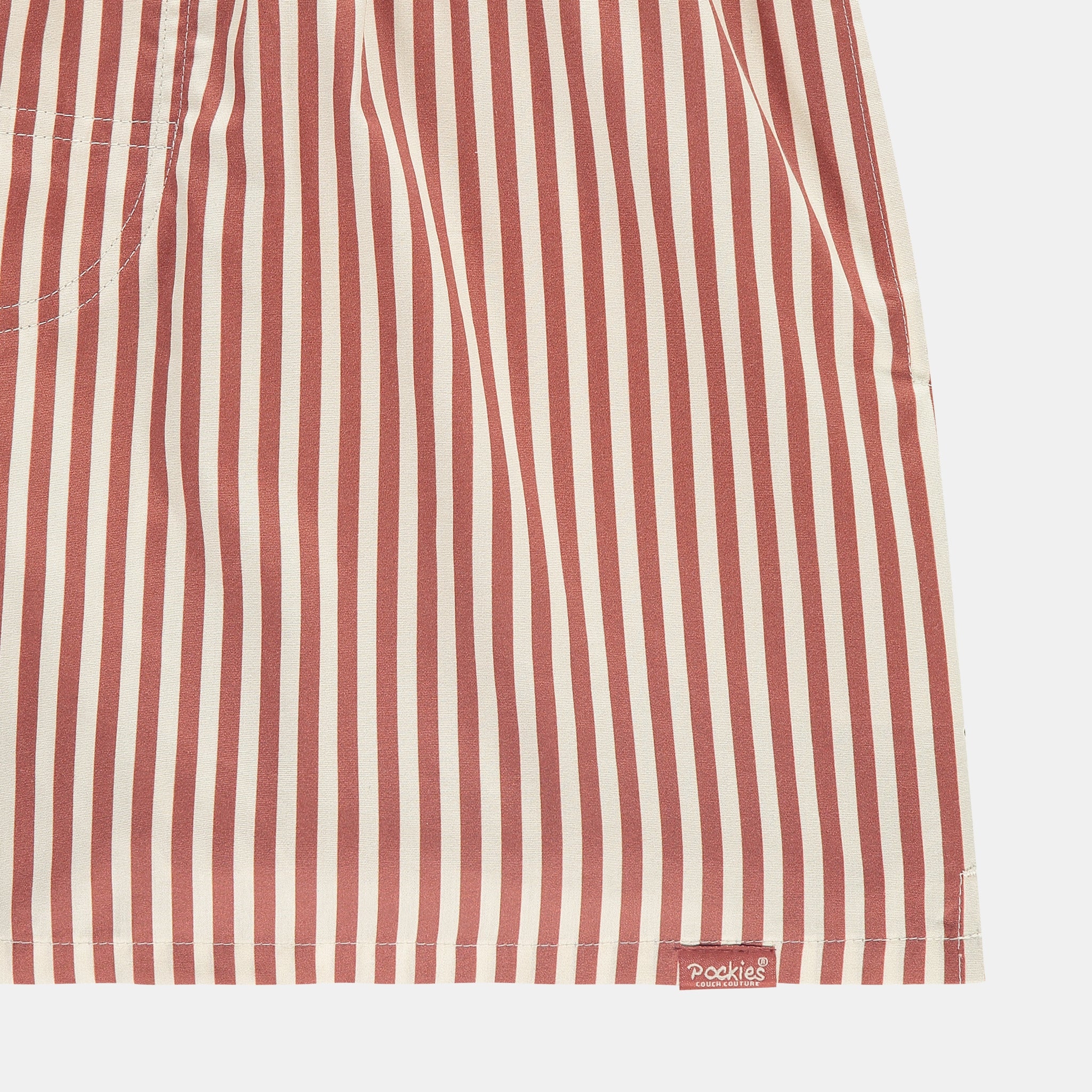 Pocketless Terracotta Striped