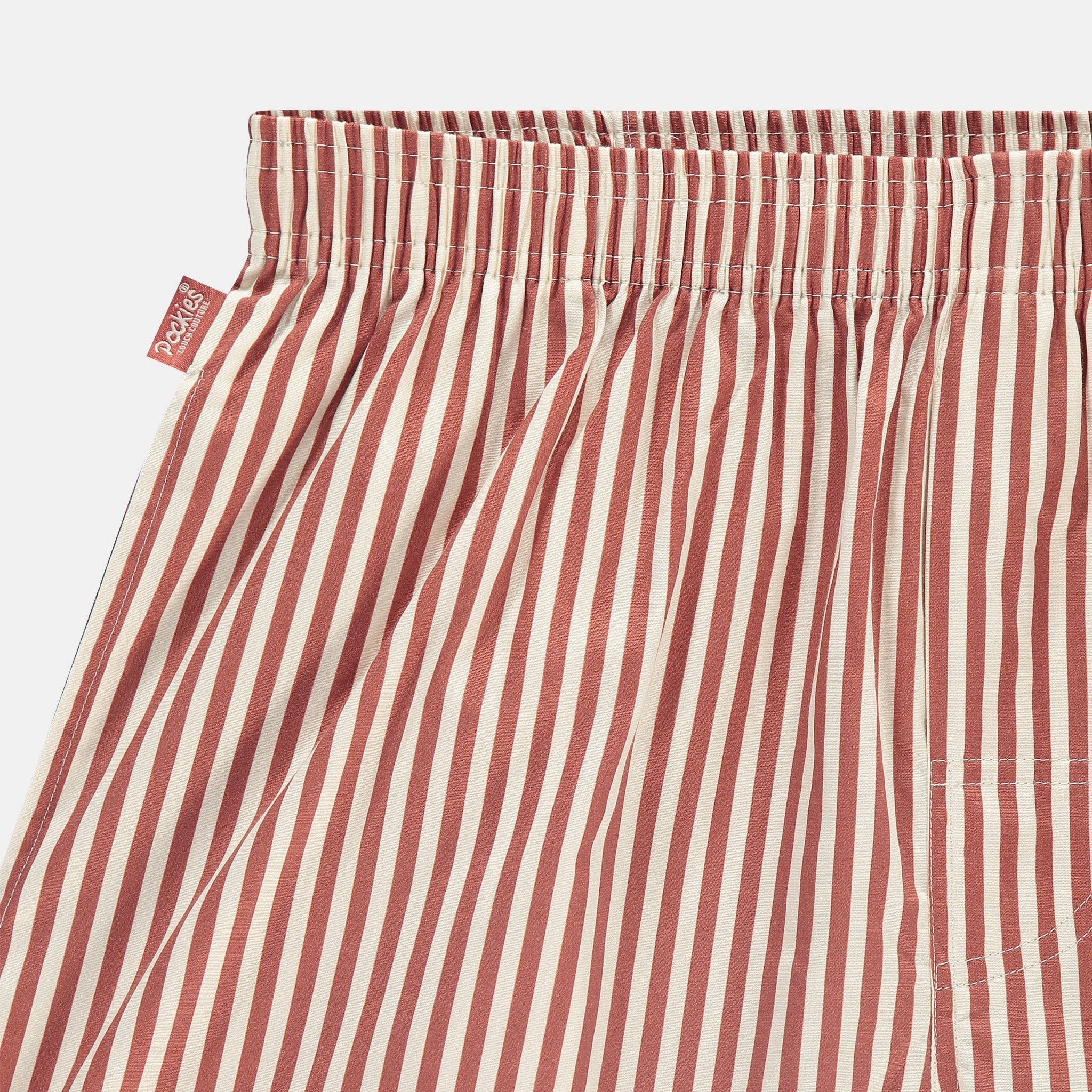 Pocketless Terracotta Striped