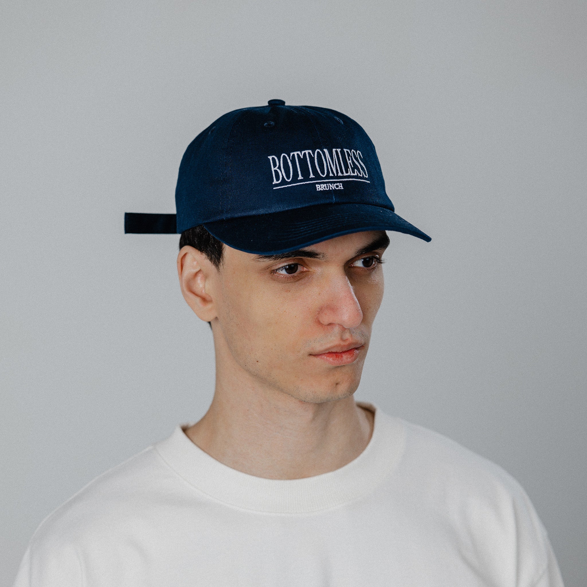 Bottomless Dad Cap - Navy