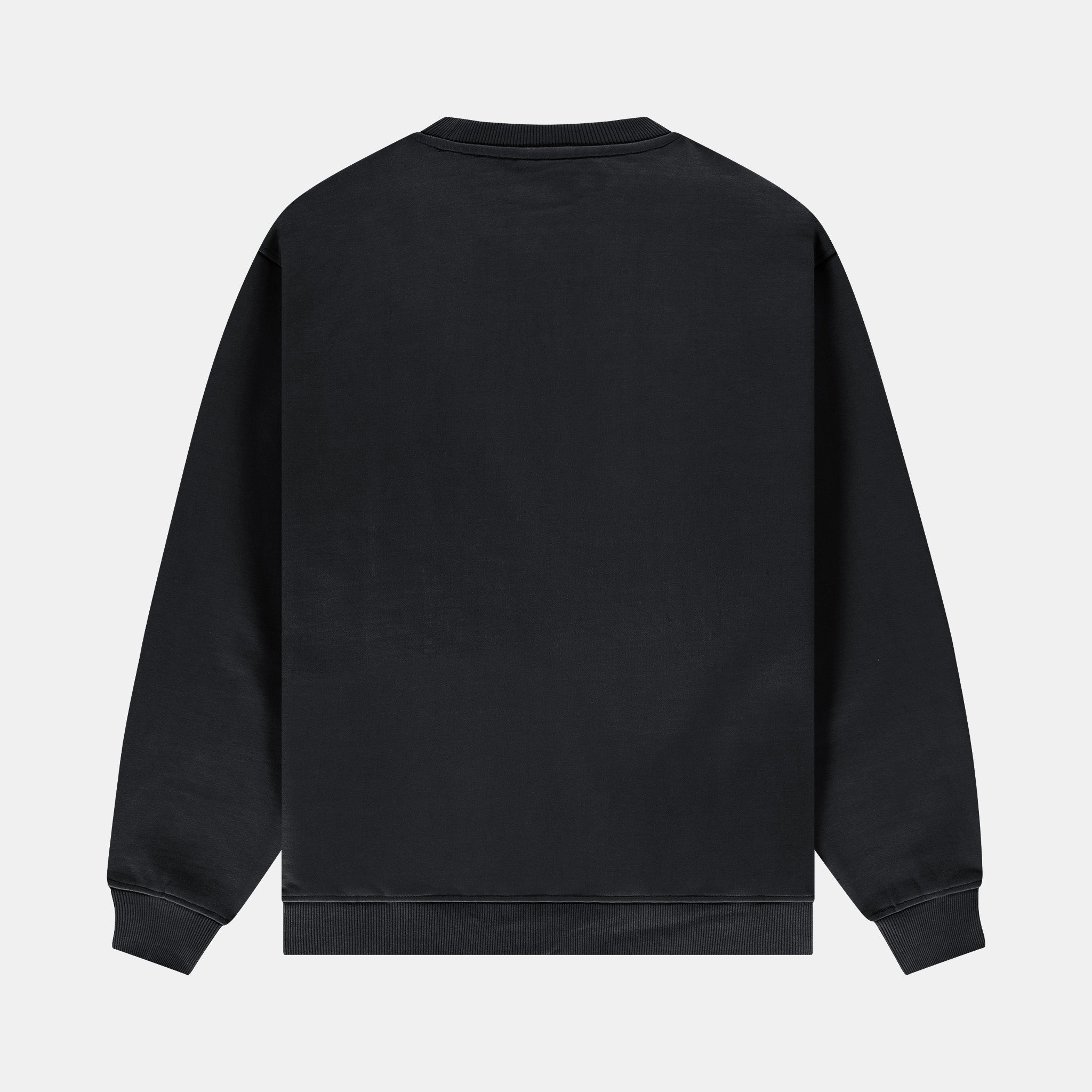 Faux Black Crewneck