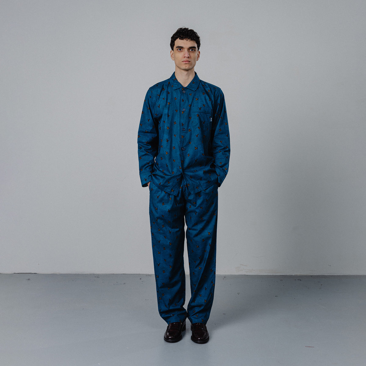 Duck Pyjama Pants - Blue